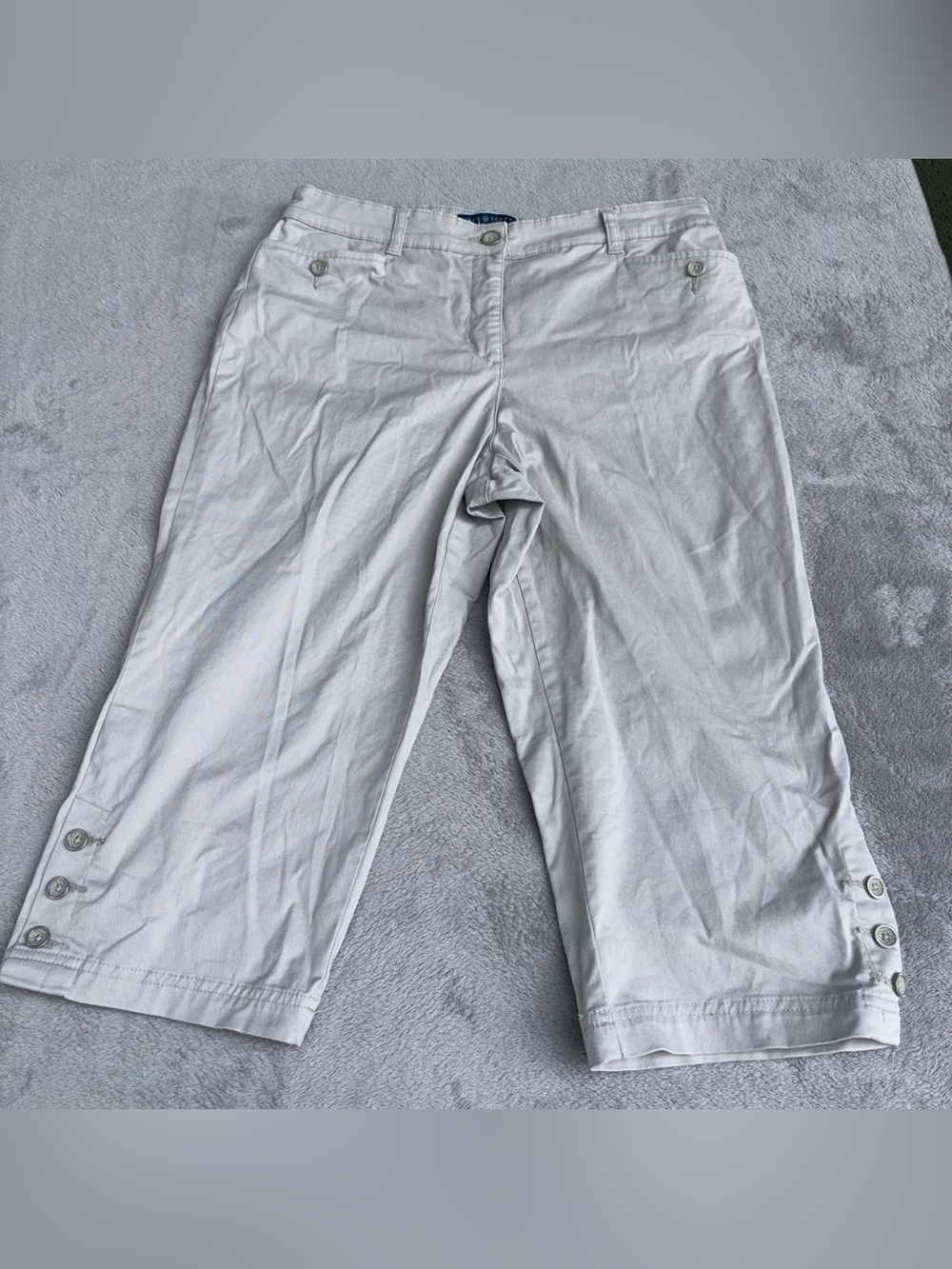 Karen Scott Petites Capri Pants Size 12P Pockets Casual READ DESCRIPTION